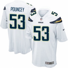 Men's Nike Los Angeles Chargers #53 Mike Pouncey Game White NFL Jersey