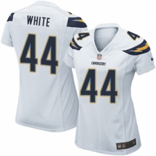 Women's Nike Los Angeles Chargers #44 Kyzir White Game White NFL Jersey