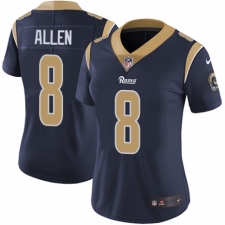 Women's Nike Los Angeles Rams #8 Brandon Allen Navy Blue Team Color Vapor Untouchable Limited Player NFL Jersey