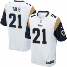 Men's Nike Los Angeles Rams #21 Aqib Talib Game White NFL Jersey