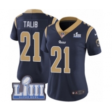 Women's Nike Los Angeles Rams #21 Aqib Talib Navy Blue Team Color Vapor Untouchable Limited Player Super Bowl LIII Bound NFL Jerseyey