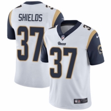 Men's Nike Los Angeles Rams #37 Sam Shields White Vapor Untouchable Limited Player NFL Jersey