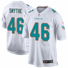 Men's Nike Miami Dolphins #46 Durham Smythe Game White NFL Jersey