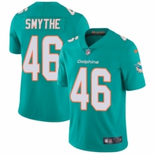 Youth Nike Miami Dolphins #46 Durham Smythe Aqua Green Team Color Vapor Untouchable Elite Player NFL Jersey