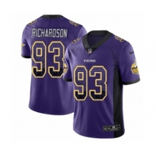 Men's Nike Minnesota Vikings #93 Sheldon Richardson Limited Purple Rush Drift Fashion NFL Jersey