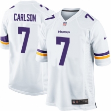 Men's Nike Minnesota Vikings #7 Daniel Carlson Game White NFL Jersey