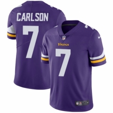 Men's Nike Minnesota Vikings #7 Daniel Carlson Purple Team Color Vapor Untouchable Limited Player NFL Jersey