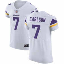 Men's Nike Minnesota Vikings #7 Daniel Carlson White Vapor Untouchable Elite Player NFL Jersey