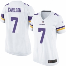 Women's Nike Minnesota Vikings #7 Daniel Carlson Game White NFL Jersey