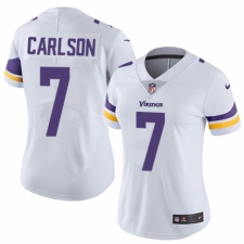 Women's Nike Minnesota Vikings #7 Daniel Carlson White Vapor Untouchable Limited Player NFL Jersey