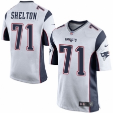 Men's Nike New England Patriots #71 Danny Shelton Game White NFL Jersey