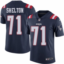 Youth Nike New England Patriots #71 Danny Shelton Limited Navy Blue Rush Vapor Untouchable NFL Jersey