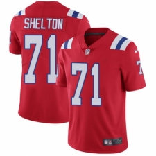 Youth Nike New England Patriots #71 Danny Shelton Red Alternate Vapor Untouchable Limited Player NFL Jersey