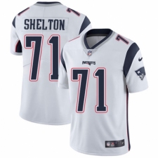 Youth Nike New England Patriots #71 Danny Shelton White Vapor Untouchable Limited Player NFL Jersey