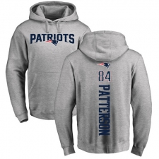 NFL Nike New England Patriots #84 Cordarrelle Patterson Ash Backer Pullover Hoodie