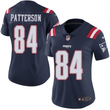 Women's Nike New England Patriots #84 Cordarrelle Patterson Limited Navy Blue Rush Vapor Untouchable NFL Jersey