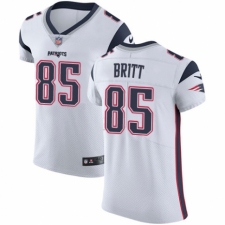Men's Nike New England Patriots #85 Kenny Britt White Vapor Untouchable Elite Player NFL Jersey