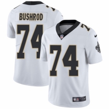 Men's Nike New Orleans Saints #74 Jermon Bushrod White Vapor Untouchable Limited Player NFL Jersey