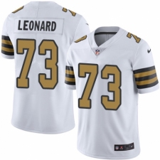 Men's Nike New Orleans Saints #73 Rick Leonard Limited White Rush Vapor Untouchable NFL Jersey