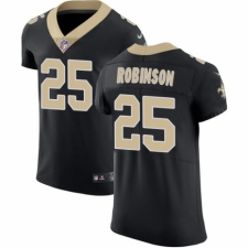 Men's Nike New Orleans Saints #25 Patrick Robinson Black Team Color Vapor Untouchable Elite Player NFL Jersey