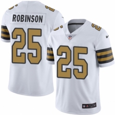 Men's Nike New Orleans Saints #25 Patrick Robinson Limited White Rush Vapor Untouchable NFL Jersey