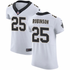 Men's Nike New Orleans Saints #25 Patrick Robinson White Vapor Untouchable Elite Player NFL Jersey