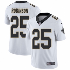 Men's Nike New Orleans Saints #25 Patrick Robinson White Vapor Untouchable Limited Player NFL Jersey