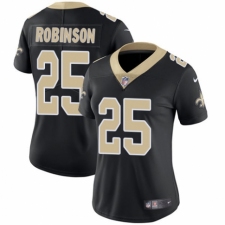 Women's Nike New Orleans Saints #25 Patrick Robinson Black Team Color Vapor Untouchable Limited Player NFL Jersey