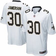 Men's Nike New Orleans Saints #30 Natrell Jamerson Game White NFL Jersey