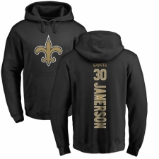 NFL Nike New Orleans Saints #30 Natrell Jamerson Black Backer Pullover Hoodie