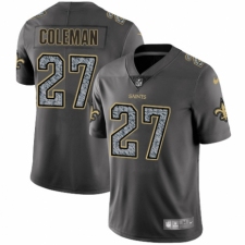 Men's Nike New Orleans Saints #27 Kurt Coleman Gray Static Vapor Untouchable Limited NFL Jersey