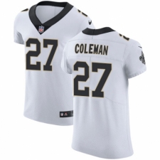 Men's Nike New Orleans Saints #27 Kurt Coleman White Vapor Untouchable Elite Player NFL Jersey