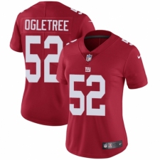 Women's Nike New York Giants #52 Alec Ogletree Red Alternate Vapor Untouchable Limited Player NFL Jersey