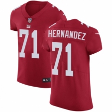 Men's Nike New York Giants #71 Will Hernandez Red Alternate Vapor Untouchable Elite Player NFL Jersey