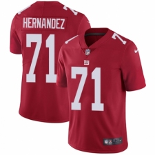 Men's Nike New York Giants #71 Will Hernandez Red Alternate Vapor Untouchable Limited Player NFL Jersey
