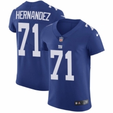 Men's Nike New York Giants #71 Will Hernandez Royal Blue Team Color Vapor Untouchable Elite Player NFL Jersey