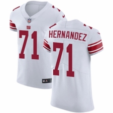 Men's Nike New York Giants #71 Will Hernandez White Vapor Untouchable Elite Player NFL Jersey