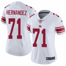 Women's Nike New York Giants #71 Will Hernandez White Vapor Untouchable Elite Player NFL Jersey