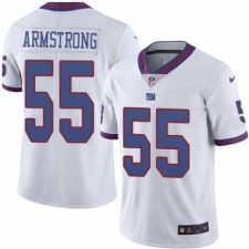 Men's Nike New York Giants #55 Ray-Ray Armstrong Elite White Rush Vapor Untouchable NFL Jersey