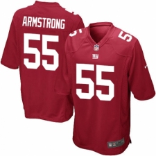 Men's Nike New York Giants #55 Ray-Ray Armstrong Game Red Alternate NFL Jersey