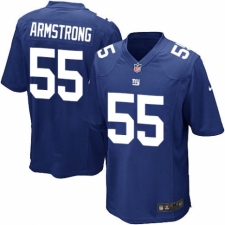 Men's Nike New York Giants #55 Ray-Ray Armstrong Game Royal Blue Team Color NFL Jersey