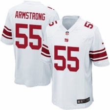 Men's Nike New York Giants #55 Ray-Ray Armstrong Game White NFL Jersey