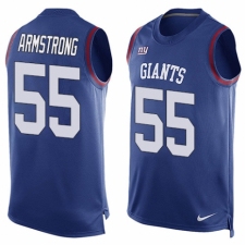Men's Nike New York Giants #55 Ray-Ray Armstrong Limited Royal Blue Player Name & Number Tank Top NFL Jersey