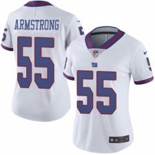 Women's Nike New York Giants #55 Ray-Ray Armstrong Limited White Rush Vapor Untouchable NFL Jersey