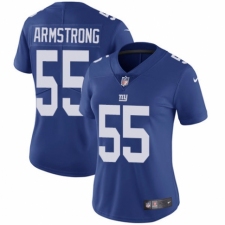 Women's Nike New York Giants #55 Ray-Ray Armstrong Royal Blue Team Color Vapor Untouchable Elite Player NFL Jersey