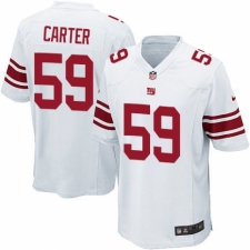 Men's Nike New York Giants #59 Lorenzo Carter Game White NFL Jersey