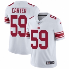 Men's Nike New York Giants #59 Lorenzo Carter White Vapor Untouchable Limited Player NFL Jersey