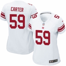 Women's Nike New York Giants #59 Lorenzo Carter Game White NFL Jersey