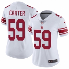 Women's Nike New York Giants #59 Lorenzo Carter White Vapor Untouchable Elite Player NFL Jersey