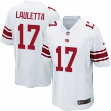 Men's Nike New York Giants #17 Kyle Lauletta Game White NFL Jersey